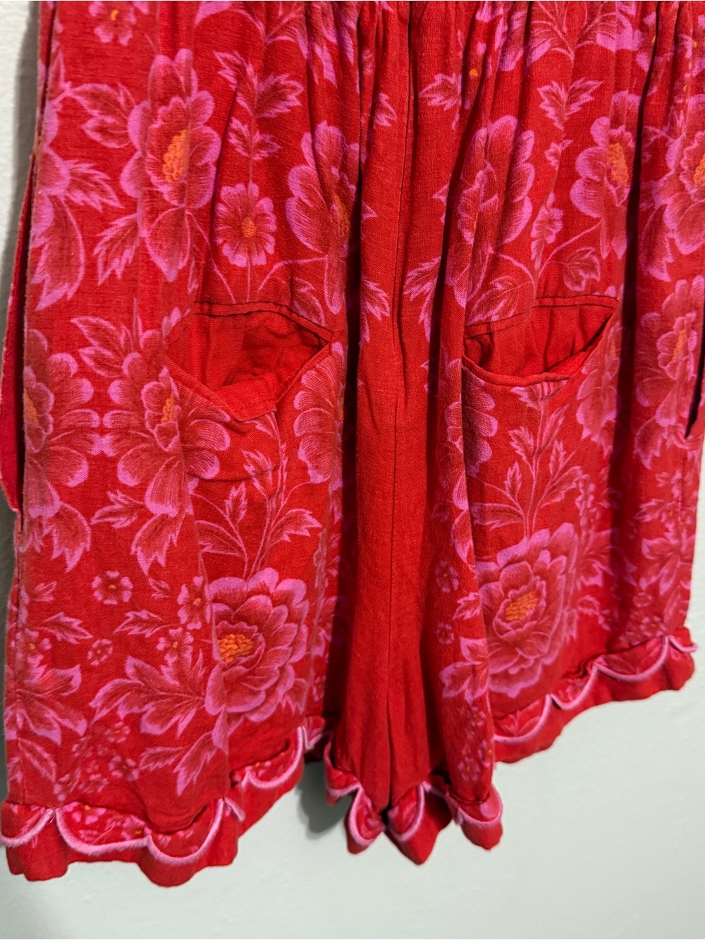 Farm Rio Red Olivia Cut Out Romper - Picture 9 of 13